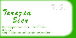 terezia sier business card